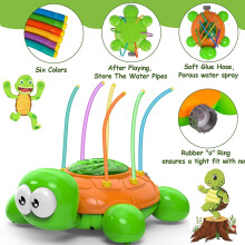 Drehbarer Schildkröten-Gartensprenger, Gartenschlauchaufsatz – Sommerspielzeug für spritzige Abenteuer, Outdoor-Spielzeug mit verstellbaren