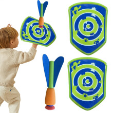 Dart Launch Game Dart Capture Toys Outdoor Dart Rocket Set Soft EVA Darts Ages 6 and Up Interactive Family Table Set