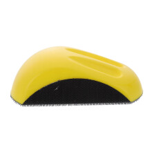 Mouse Sanding Pads Hand Sander Block Car Sanding Pad Ergonomic Grip For Woodworking 12.5X8X4.4CM Yellow