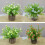 Decorative Artificial Plant with Pots Decoration for-Yellow 3