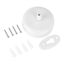 Varal retrátil com base em aço inoxidável, design compacto para montagem na parede, varal durável com comprimento ajustável em nylon resistente.