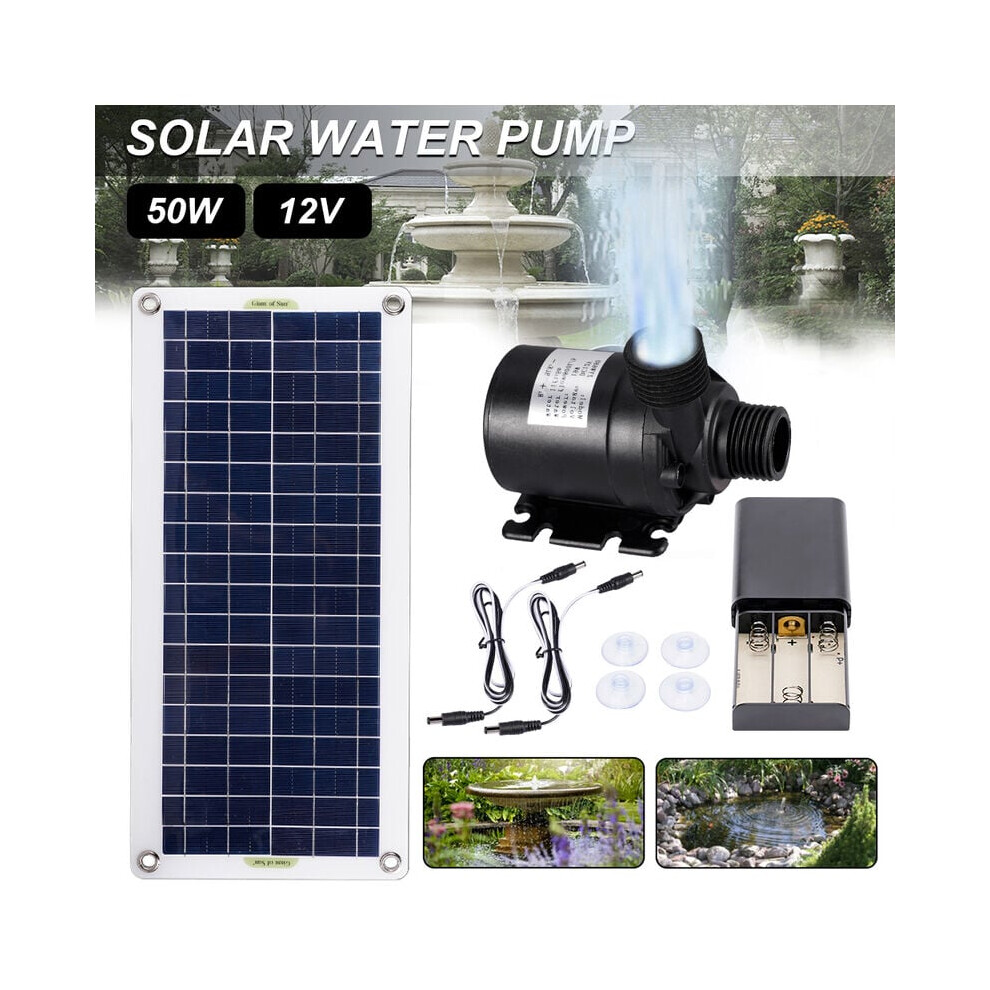 Solar Kit, Premium Materials Outdoor Fountain Pump With Polysilicon Solar Panel For Bird Bath, Fish Ponds, And Gardens 9088816212931