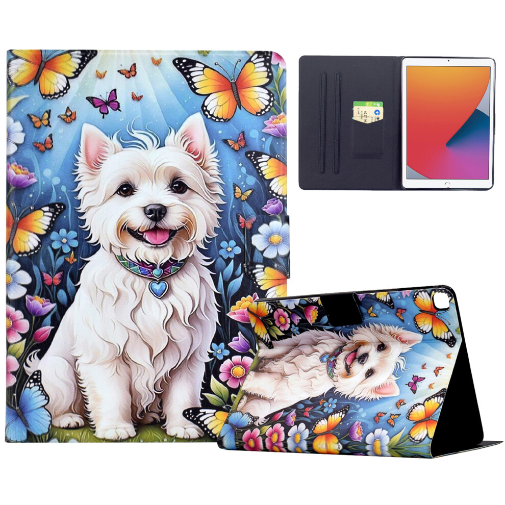 (Dog) Stand Case For Ipad 10.2 (2020) / (2019) / Air 10.5 Inch (2019) Pattern Printing Tablet Leather Cover With Auto Wake / Sleep 6914280124933