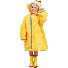 Unisex regnponcho for barn med søte dyretrykk, lett regnjakke med skolesekkposisjon og vanntett konstruksjon, LETT Å BÆRE design