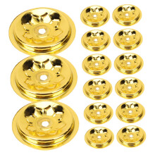 Buddhism Oil Lamp Floating Wicks Holders Set Of 15 Metal Wick Floats For Indoor Oil Lamps