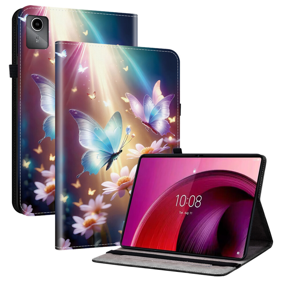 (Butterfly Floral) For Lenovo Tab M11 Tb-330Fc / Xiaoxin Pad 11 2024 Tb-331Fc Leather Case Pattern Printed Stand Tablet Cover With Card Slots 6914289836813