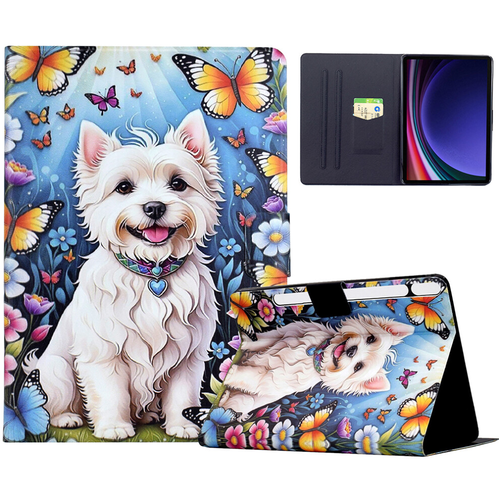 (Dog) Stand Case For Samsung Galaxy Tab S9 / S9 Fe Pattern Printing Tablet Leather Cover With Auto Wake / Sleep 6914285764721