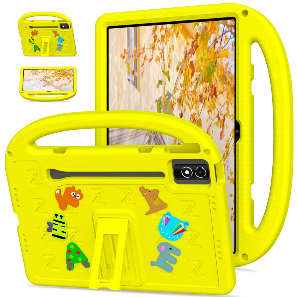 (Yellow) Kickstand Eva + Pc Tablet Case With Shoulder Strap For Lenovo Tab P12 / Xiaoxin Pad Pro 12.7 (2025) / Xiaoxin Pad Plus 12.7 / Yellow 6914282406419