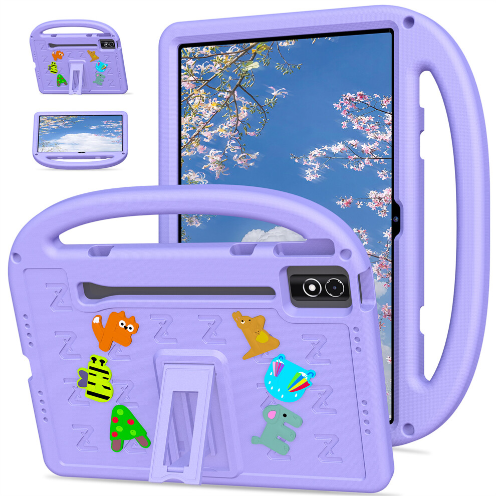 (Purple) Kickstand Eva + Pc Tablet Case With Shoulder Strap For Lenovo Tab P12 / Xiaoxin Pad Pro 12.7 (2025) / Xiaoxin Pad Plus 12.7 / Purple 6914284131104