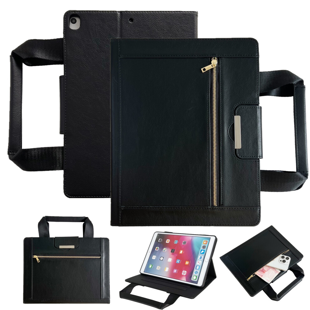 (Black) Tablet Case For Ipad 10.2 (2021) / (2020) / (2019) / Air 10.5 Inch (2019) / Pro 10.5-Inch Auto Wake / Sleep Leather Cover Black 6914283614660