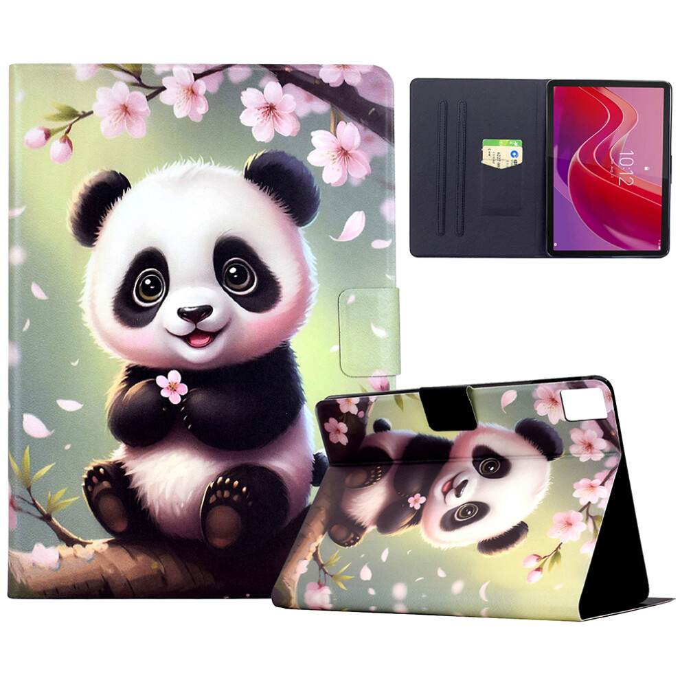 (Sakura Panda) For Lenovo Tab M11 / Xiaoxin Pad 11 2024 Stand Case Pattern Printing Tablet Leather Cover With Auto Wake / Sleep 6914289985009