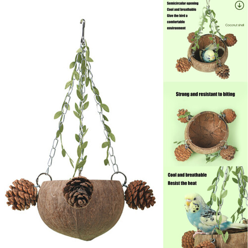 Hamster Squirrels Breeding Nest  Small-Coconut Nest Hanging 2