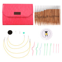 13Pair Interchangeable Circular Knitting Needle Set with Storage