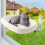 Window Hammock for Cats with Suction Cups for Kitten-Gray 7