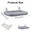 Window Hammock for Cats with Suction Cups for Kitten-Gray 4