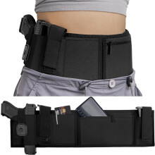 Coldre para porte velado, design com acolchoamento extra para acesso rápido, opções versáteis de porte, coldre de cintura, coldre para porte
