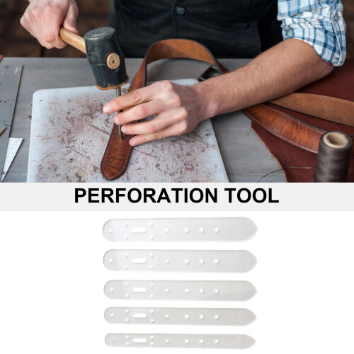 5Pcs Clear Acrylics Belt Hole Punching Guides Templates 1