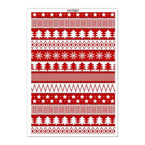 Christmas Transfer Paper Clay Transfer Sheets Clay Tool-YH7067