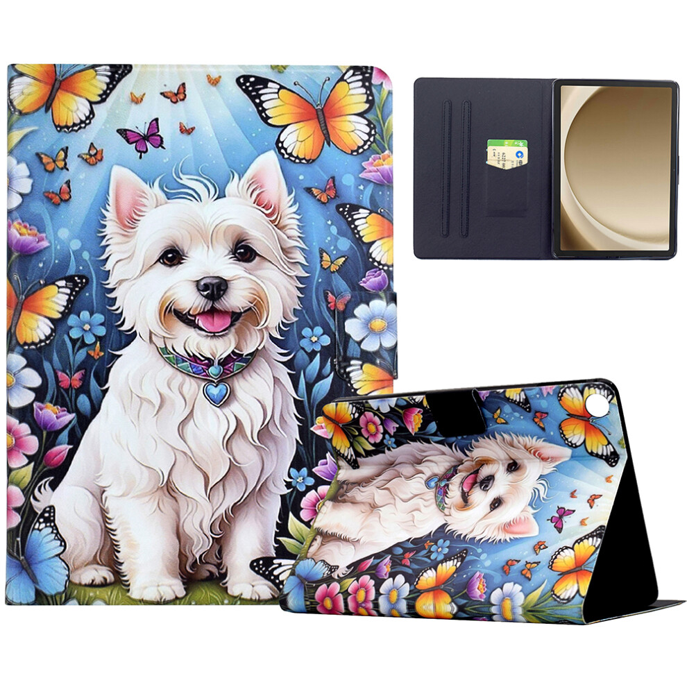 (Dog) For Samsung Galaxy Tab A9+ Stand Case Pattern Printing Tablet Leather Cover With Auto Wake / Sleep 6914284631253