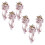 6Pcs Wedding Car Decoration Bowknot-bean paste powder 1