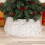 Christmas Tree Stand Skirt with Sequins Glittering Tree-Black S 5