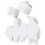 100pcs Butterfly Confectionery Boxes for Birthday Party-White 1