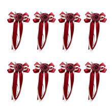 Luxurious Silk Fabric Flower Bowknots Charm for Wedding-No 4