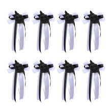 Set of 8 Elegant Floral Bowknots for Wedding Car-Number 7