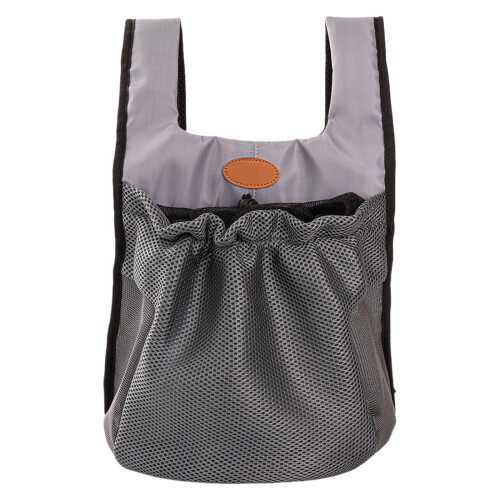 Cats Carriers Bag Backpack Breathable Bag Portable Soft-S Gray