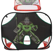 Football Net Foldable PopUp Goal Net for Backyard, Portable Black, Kids Playing Football