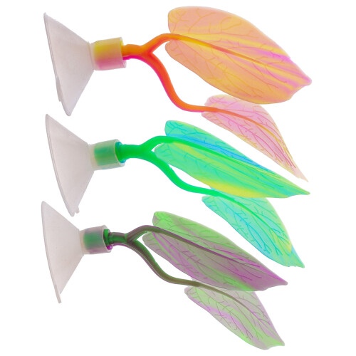 Decorative Water Plant Colorful Artificial Leaf Beautify-Purple 1