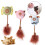 Catnips for Cats Soft Toy Teaser Cats Soft-pink plus green 3