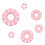 6 Pieces/Set Silicone Hoop Earring Maker Guide Clay Hoop Guide 1