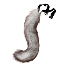 Stylish Faux Foxes Tail Adornment Elegant-Snow Mountain 8