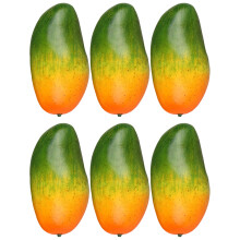 Set of 6 Food Exhibition Artificial Mangoes-green mango