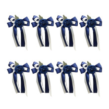 Set of 8 Elegant Floral Bowknots for Wedding Car-Number 5