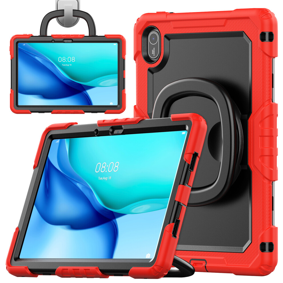 (Red) For Huawei Matepad Se 11 Case Ring Kickstand Pc + Silicone Shockproof Tablet Cover Red 6914281531884