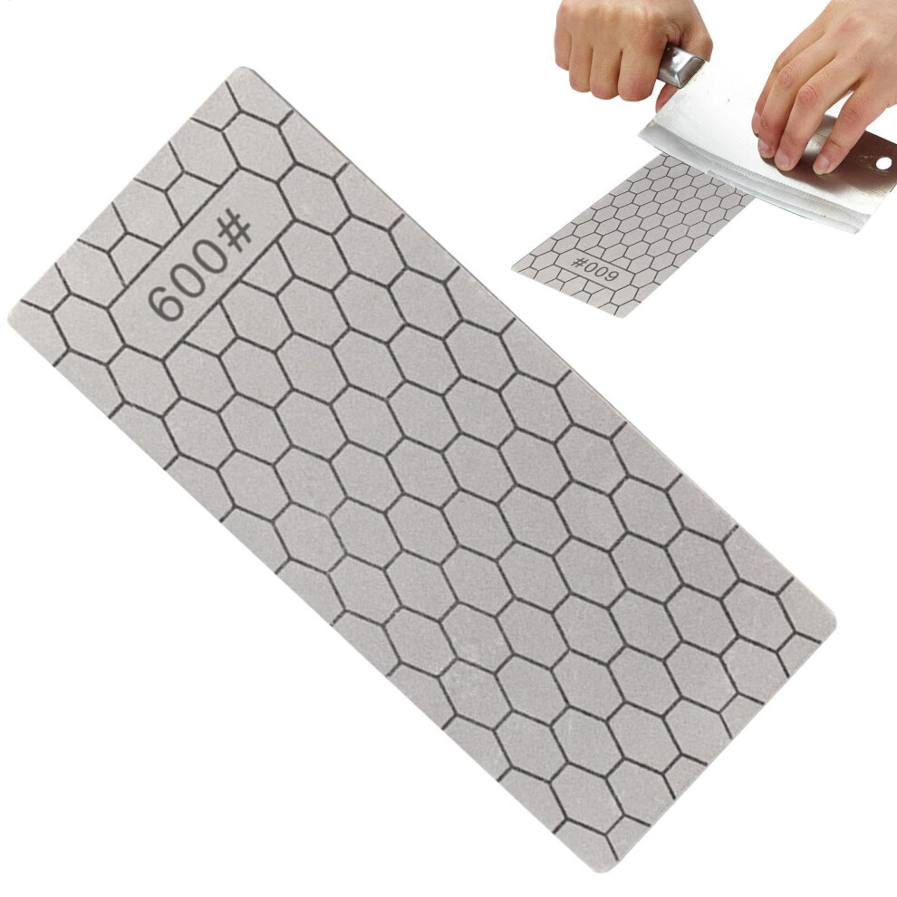 Diamond Sharpening Stone Nonslip 600 Grit Diamondcoated Whetstone For Kitchen Knives, Chisels, Razors, Honing Shield 9365049243896