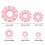 6 Pieces/Set Silicone Hoop Earring Maker Guide Clay Hoop Guide 3