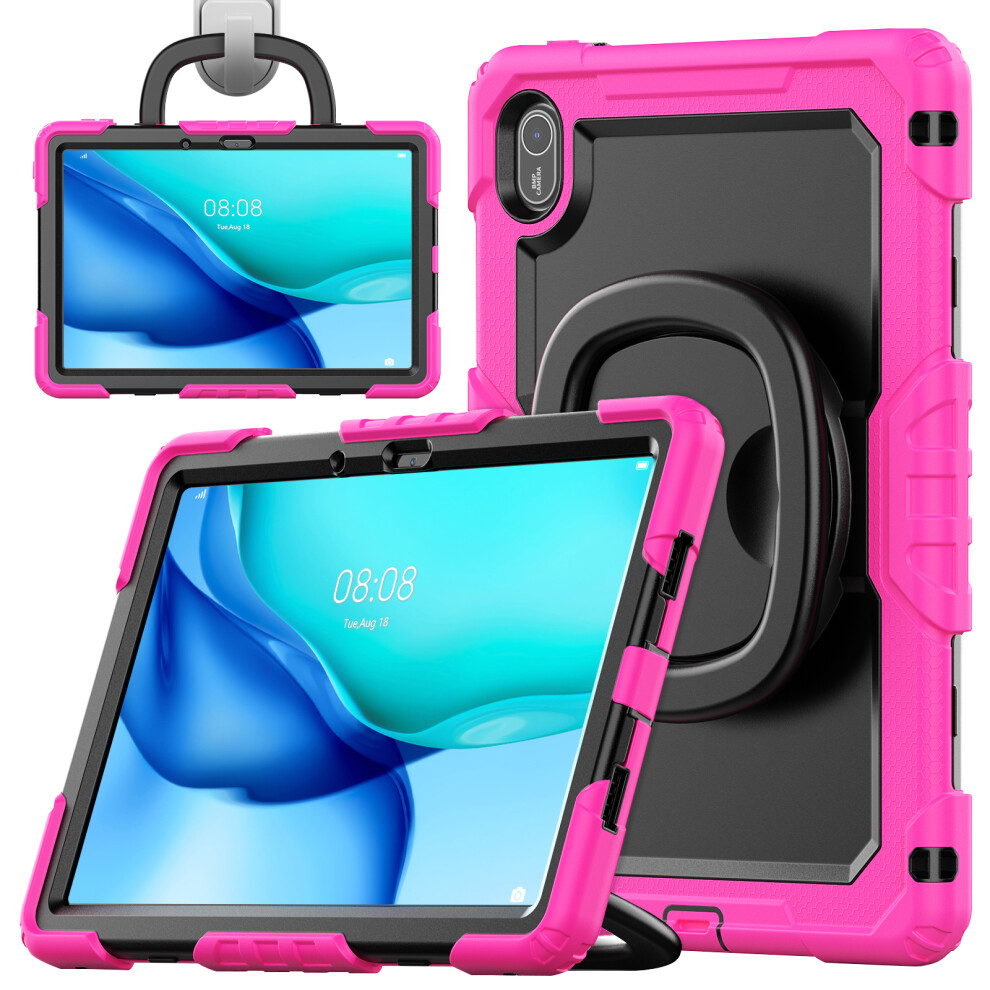 (Rose) For Huawei Matepad Se 11 Case Ring Kickstand Pc + Silicone Shockproof Tablet Cover 6914280944937