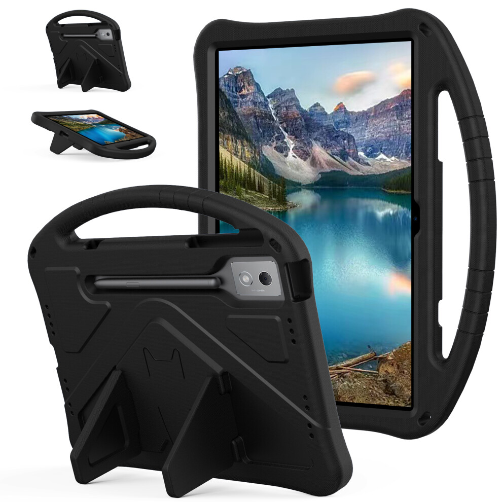(Black) For Lenovo Idea Tab Pro (Tb-373Fu) Case Eva Tablet Cover With Handle Kickstand Children Friendly Black 6914286267399
