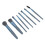 8-teiliges Make-up-Pinsel-Set, tragbar, 2