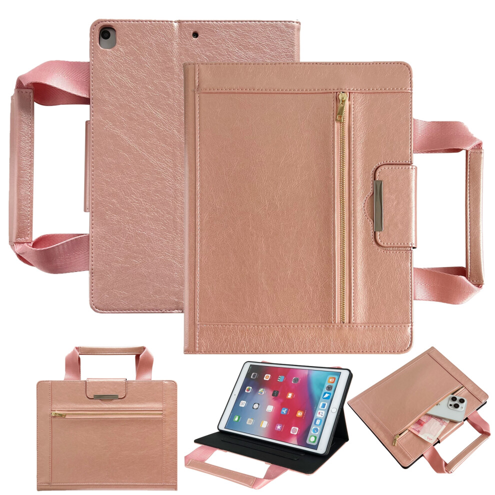 (Rose ) Tablet Case For Ipad 10.2 (2021) / (2020) / (2019) / Air 10.5 Inch (2019) / Pro 10.5-Inch Auto Wake / Sleep Leather Cover Gold 6914282214946