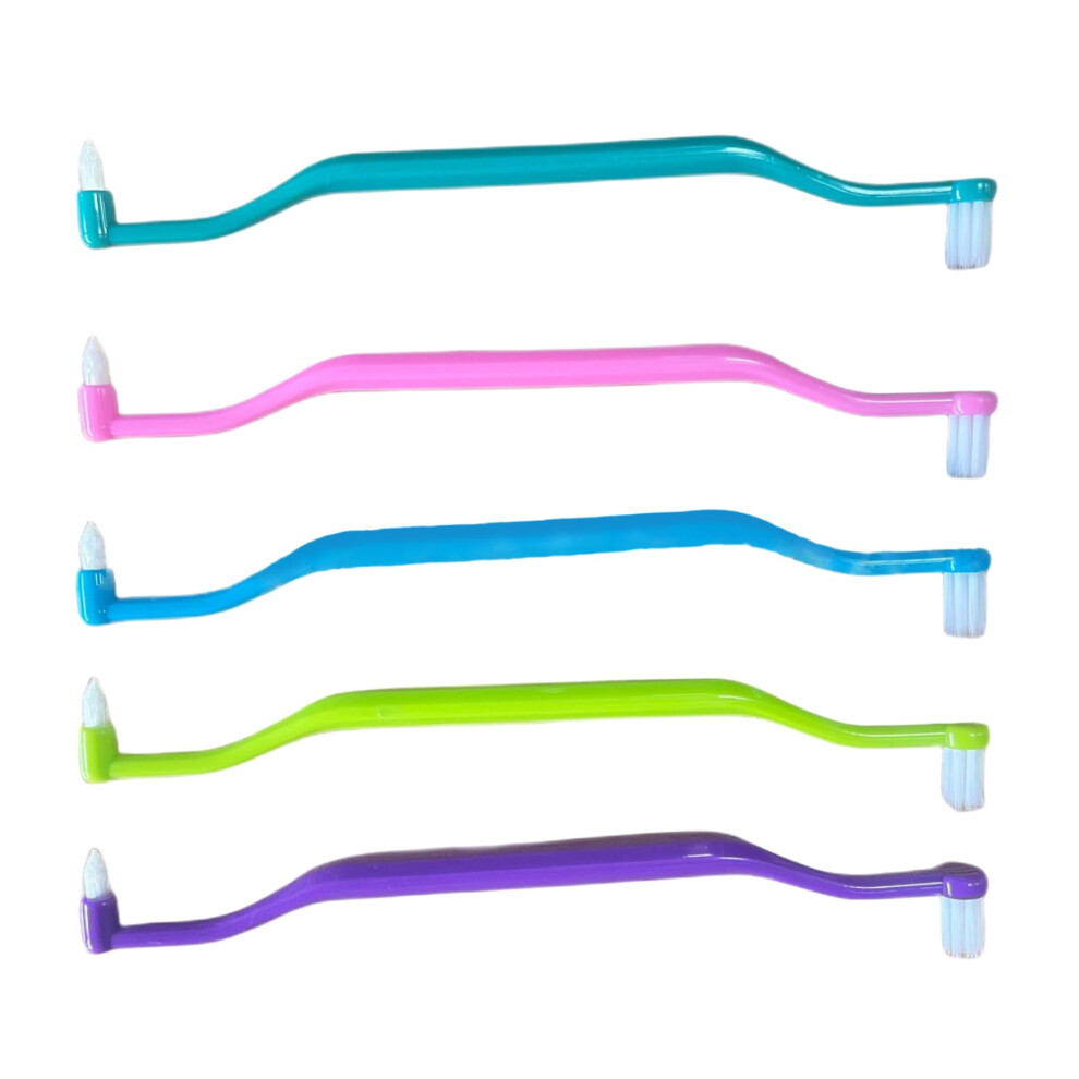 Orthodontic Toothbrush 6Piece Pack, 2In1 DoubleHead Braces Brush For Interdental And Wisdom Teeth, Soft Single Tuft