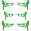 6pcs Plastic Beehive Frame Holder Rack for Easy Hive Inspection and Secure Frame Position Green 1