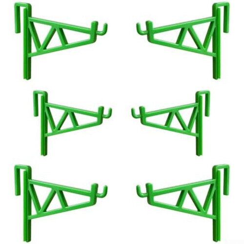 6pcs Plastic Beehive Frame Holder Rack for Easy Hive Inspection and Secure Frame Position Green