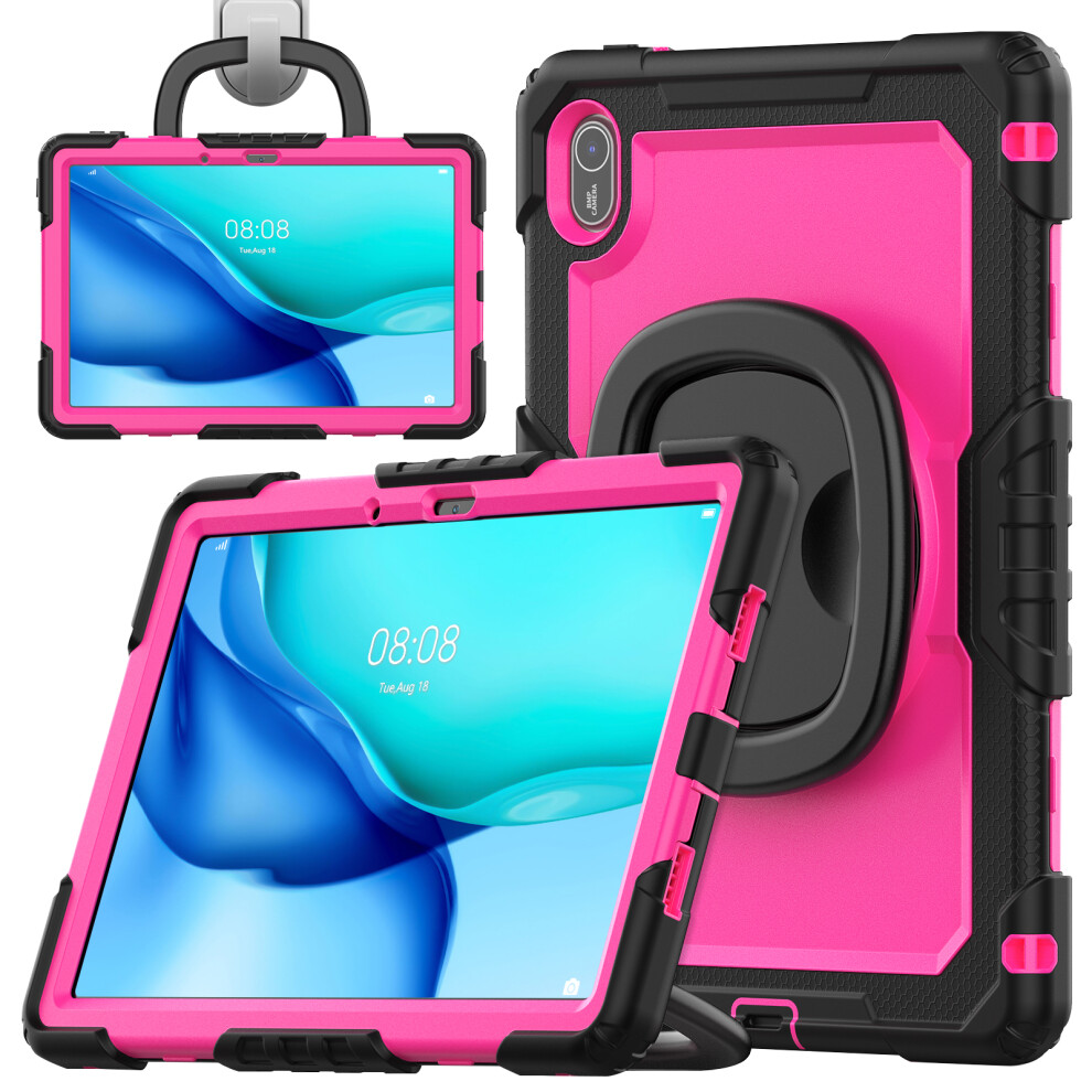 ( / Rose) For Huawei Matepad Se 11 Case Ring Kickstand Pc + Silicone Shockproof Tablet Cover Black 6914283730186