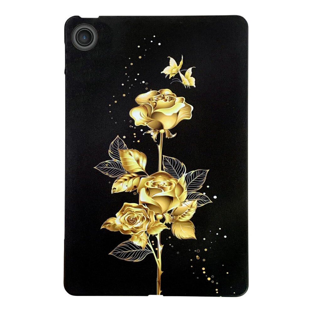 ( Butterfly Rose) For Lenovo Tab Tb311fu Tpu Case Pattern Printing Slim Tablet Protective Cover Golden 6914283098132