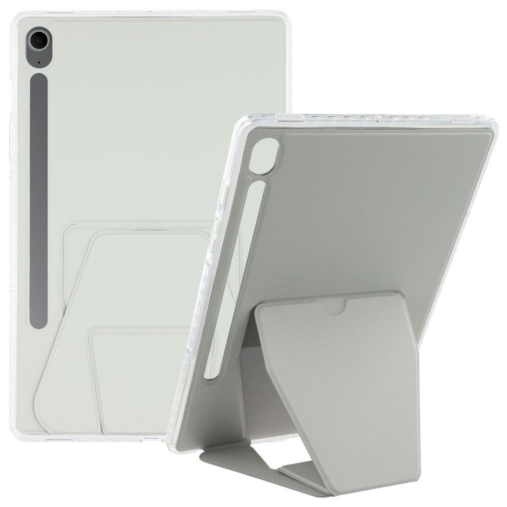 (Grey) Tablet Case For Samsung Galaxy Tab S10 Lite / S10 Fe / S9 Fe / S9 Tpu Pu Leather Kickstand Cover Grey 6914283425198