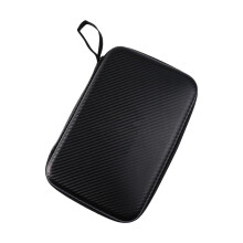 Table Tennis Paddle Cover EVA Bat Box Holds 2 Paddles 6 Balls Portable Protective Organizer Black